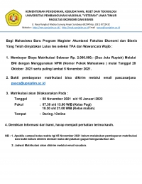 PENGUMUMAN HASIL TES PROGRAM MAGISTER SEMESTER GENAP TA. 2021/2022
