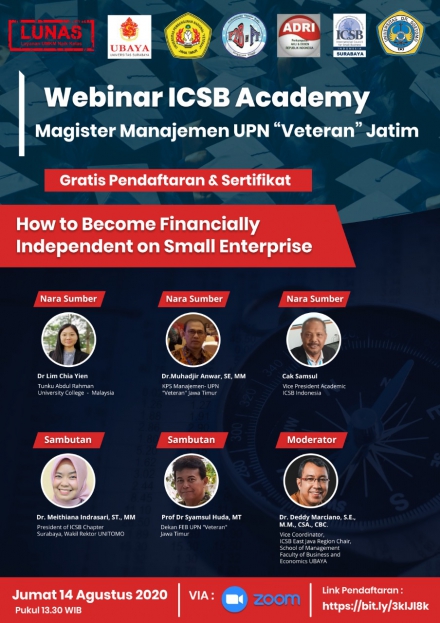 Webinar &quot;How To Become Financially Independent on Small Enterprise&quot;